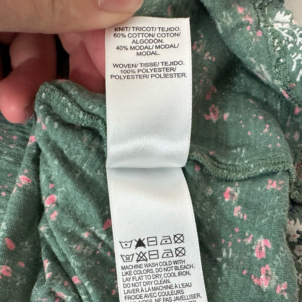 Lucky Brand Ruffle Floral Print Sleeveless Blouse - Picture 6 of 6